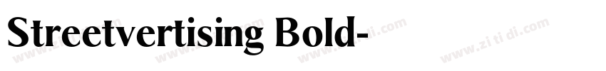 Streetvertising Bold字体转换